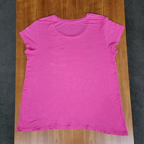 Pillow Talk Grey Kitten In Pocket Hot Pink Sleep Tee - L - Picture 5 of 7